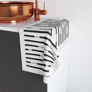 Redacted Epstein Files F*ck Trump Hand Towel, Funny Political Home Decor, Progressive Liberal Gift, FDT Towel, Sarcastic Kitchen Towel image 2