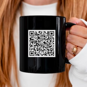 F*ck Trump QR Code Mug, Subtle Anti Trump Coffee Cup, FDT Merch, Anti Maga Drinkware, Funny Coworker Gift, QR Code Mug, Liberal Friend Gift