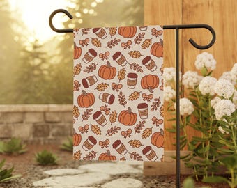 Trump Sucks Fall Pumpkin Spice Latte Flag, Funny Political Yard Flag, Anti Trump Outdoor Decor, Autumn Porch, Subtle FDT Sign, Liberal Gift
