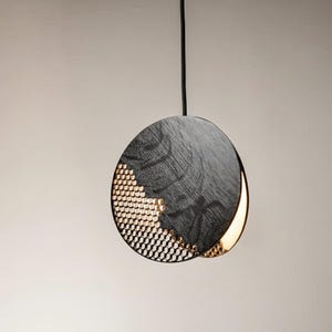 Lámpara colgante de roble, madera reciclada, iluminación moderna para decoración del hogar hecha a mano, lámpara colgante
