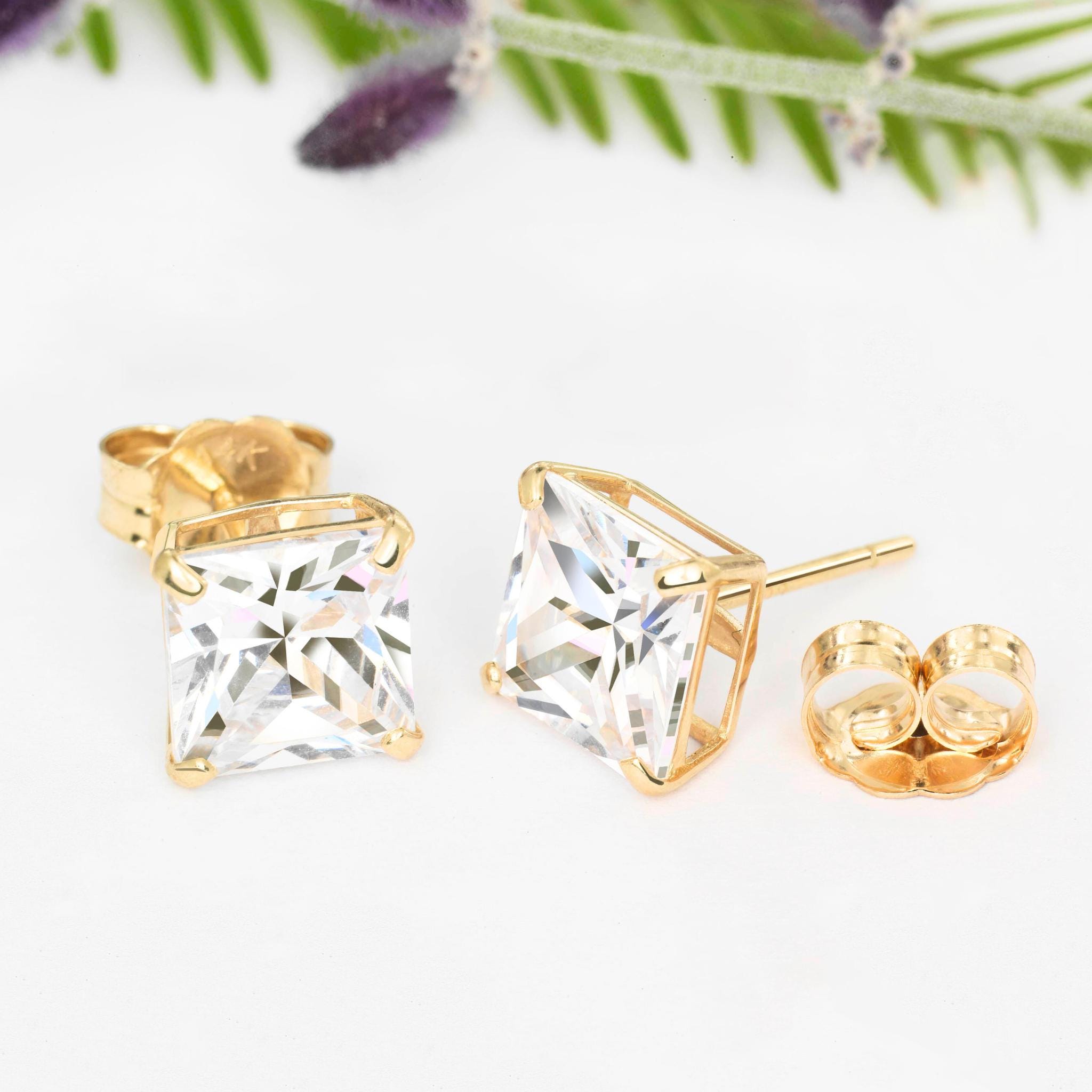 Schwarze Moissanit Ohrstecker "Princess" | JOY - Schmuck