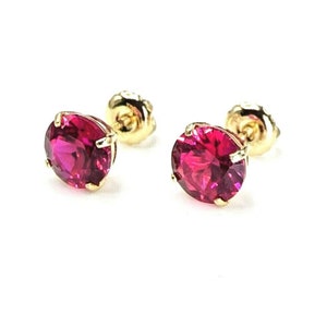 Red ruby earrings mens deals