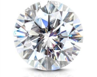 GRA Certified Loose VVS1 Round Cut Moissanite Diamond All Sizes 3mm-15mm | Brilliant Cut Loose Diamond For Jewelry Making Bridal Jewelry