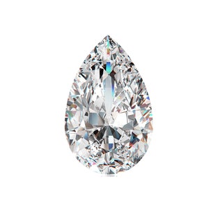 GRA Certified Loose VVS1 Pear Shape Moissanite Diamond 4X6mm-7X10mm | Loose Teardrop Moissanite Stone For Jewelry Making | Bridal Jewelry