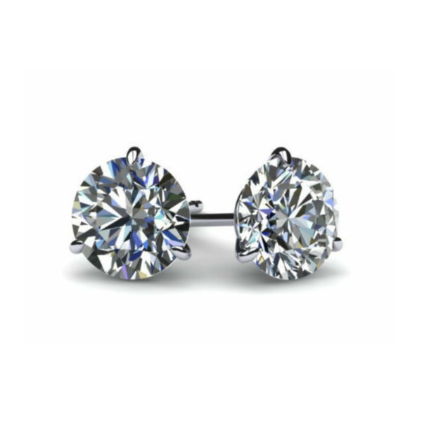 Martini Set Diamond Stud Earrings Etsy