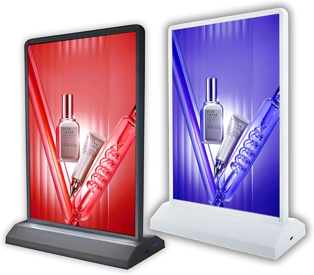 Rechargeable A5 Size Desktop Advertising LED Light Box Dual-sided ...