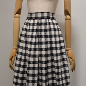 Black and white checkered skirt etsy top