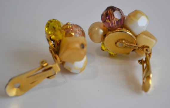 1960s Hattie Carnegie USA, Golden Bead cluster, v… - image 9