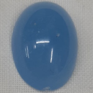 Lovely Sky Blue ACRYLIC Oval Cabochons Jewelry Making Components 18x13mm Lot of 10