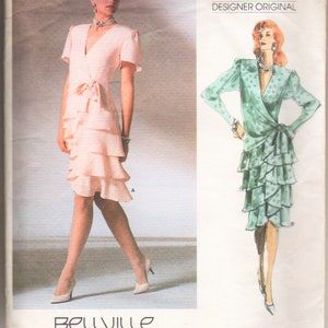 Vintage Vogue Designer Original Bellville Sassoon Dressmaking Sewing Pattern #1891 UNCUT Size 10 Dress RARE