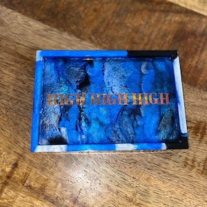 Personalized Rolling Tray| Mini Rolling Tray| Custom Rolling Tray| Resin Rolling Tray|