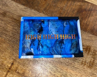 Personalized Rolling Tray| Mini Rolling Tray| Custom Rolling Tray| Resin Rolling Tray|