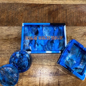 Personalized  Resin Tray Set| Tray Gift Set| Custom Tray Set| Tray Matching Set