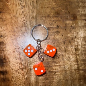 Schlüsselanhänger Handgemachter Spielwürfel Schlüsselanhänger