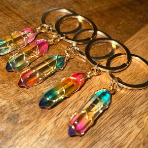Rainbow Crystal Keychain