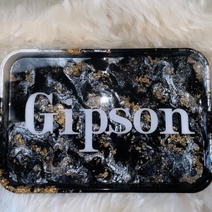 Personalized Rolling Tray| Large Rolling Tray| Custom Rolling Tray| Resin Rolling Tray|