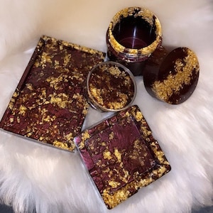 Resin Tray Set| Tray Gift Set| Custom Tray Set| Tray Matching Set