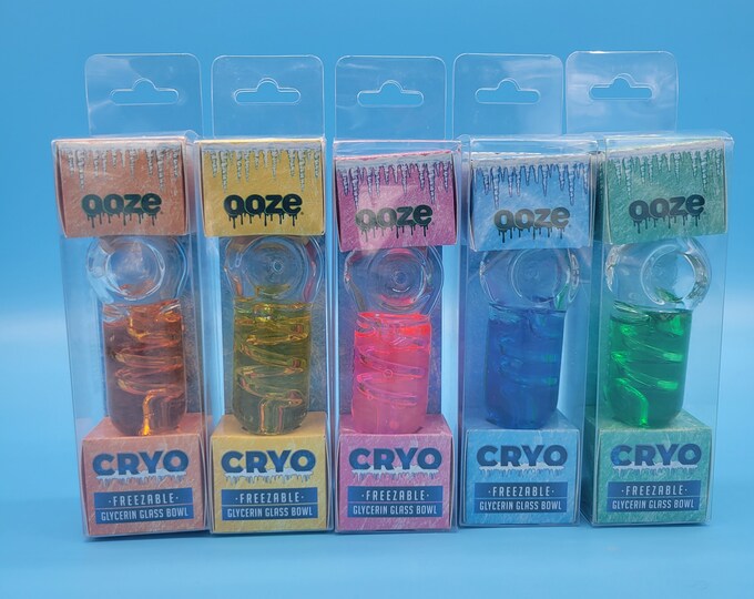 Ooze 4 Glycerin Freeze Glass Pipe Etsy