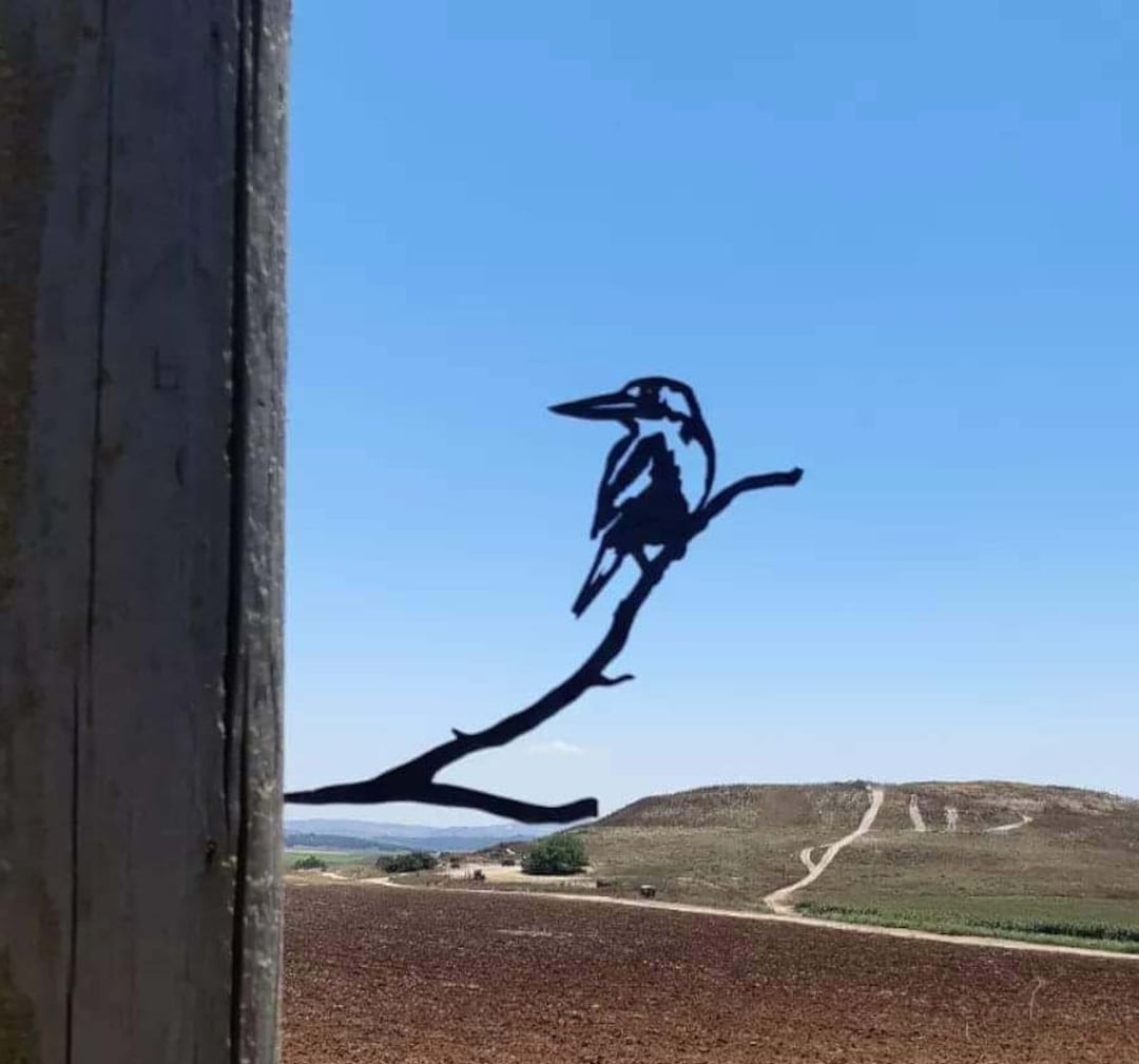 Kingfisher Metal Art Bird Etsy
