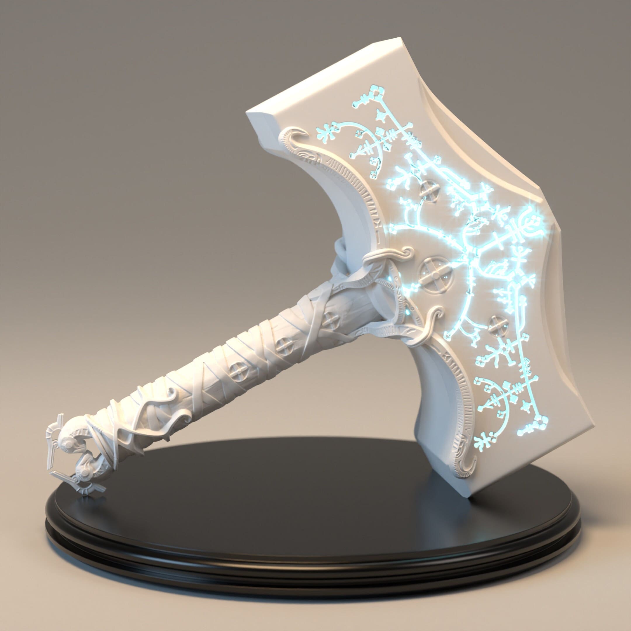 God of War Thor's Hammer 3d Print File STL Mjolnir 