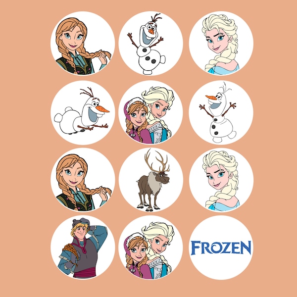 Elsa Cupcake Topper Etsy Australia