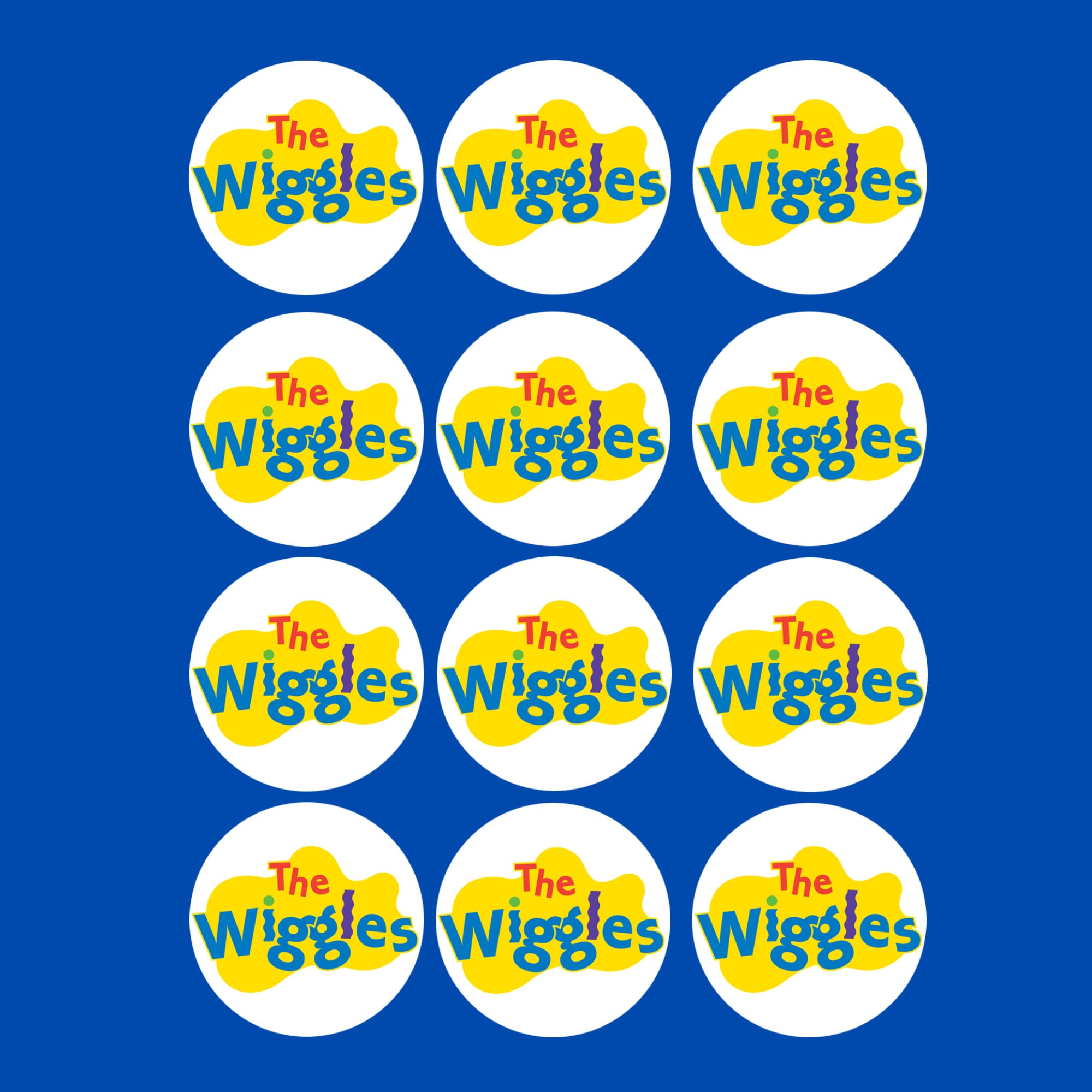 WIGGLES Edible Image Wiggle CUPCAKE TOPPER Wiggle Cake Etsy Australia