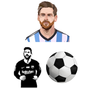 Pre-cut LIONEL MESSI edible image, lionel messi cake topper, lionel messi, football edible image, soccer edible image, soccer cake topper