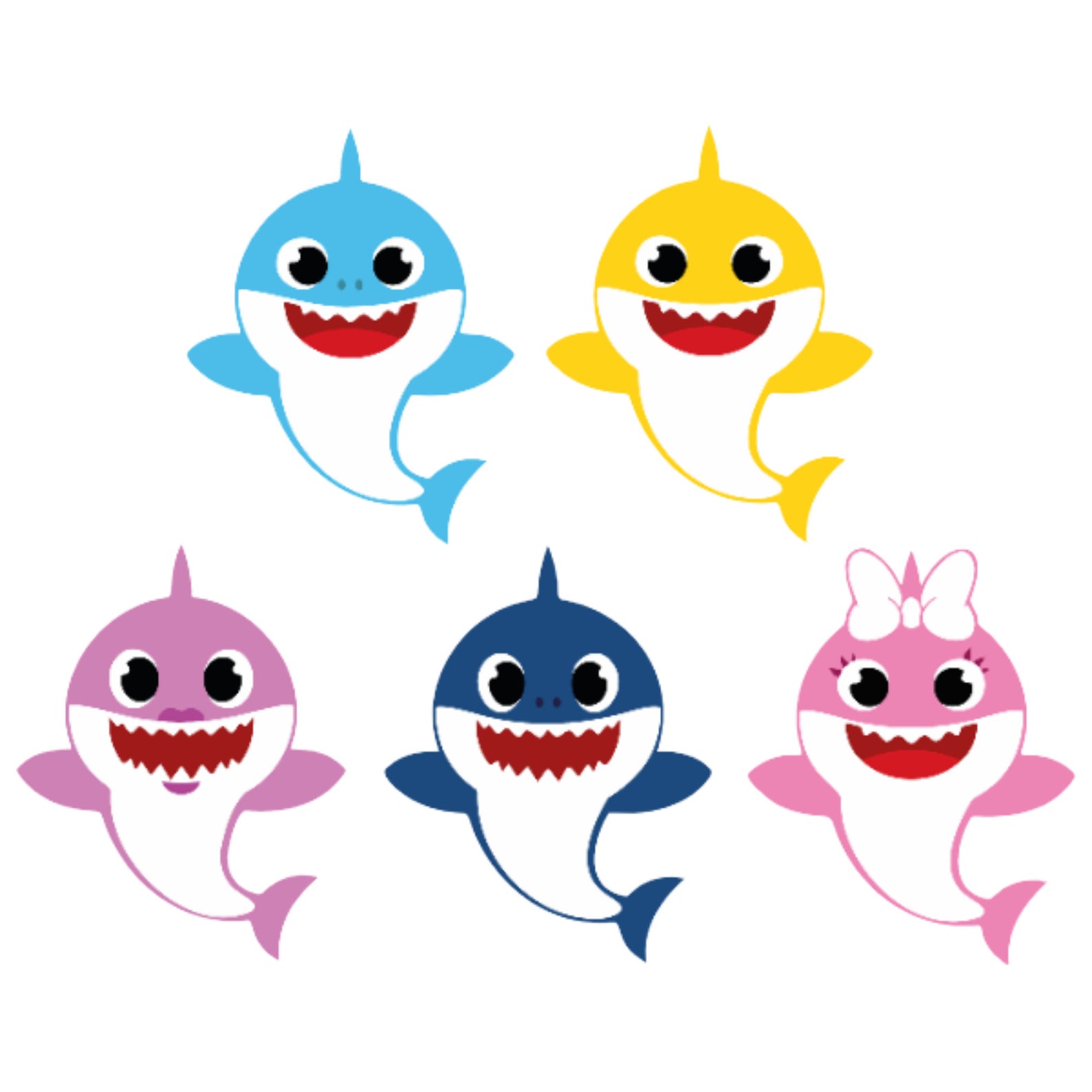 BABY SHARK Edible Image, Baby Shark Cake Topper, Baby Shark, Daddy