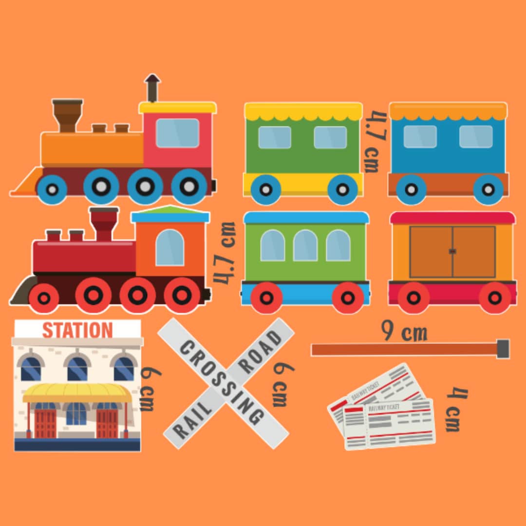 RAILWAY Edible Image, RAILWAY Cake Topper, TRAIN Cake Topper, Train ...