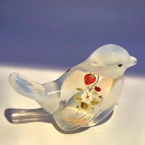 Fenton Glass Bird - Etsy