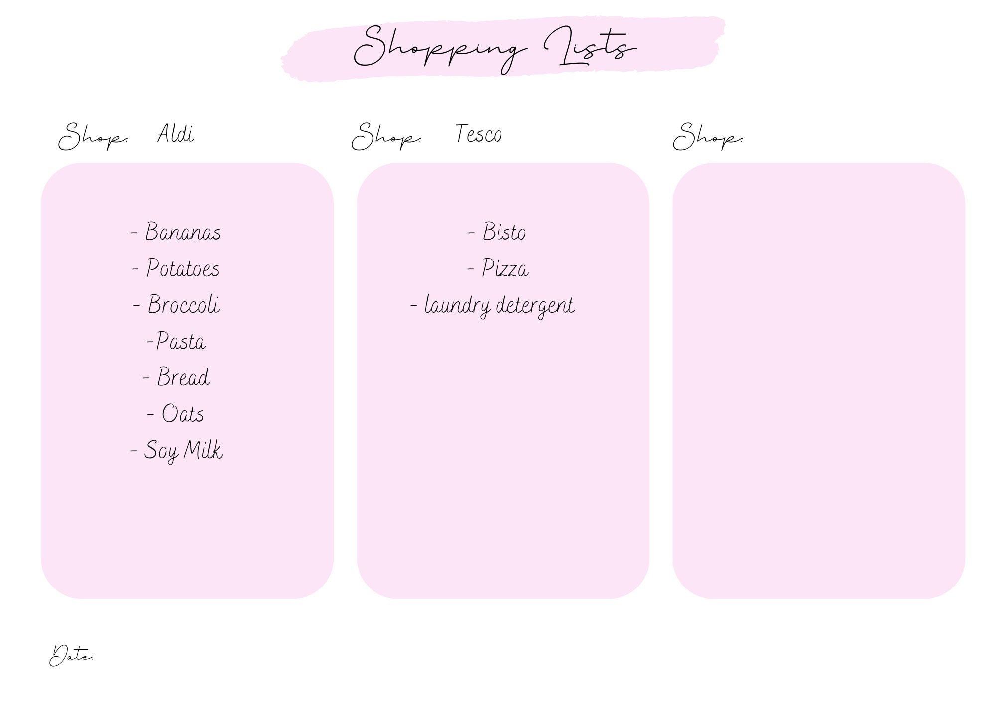 Simple Weekly Meal Planner (printable) Digital Download - Etsy