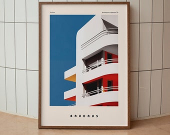 Tel Aviv Bauhaus Art Print: Modernist Architecture Poster