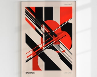 Bauhaus Print 12, Constructivism, Geometric Shapes, Abstract, Poster,  Modern Wall Art, Art Decor, Interior Decor
