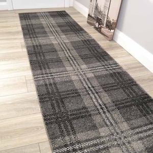 Highland Tartan Hall Runner Rug Carpet Corridor Rugs Very Long Hallway ANY Length UK