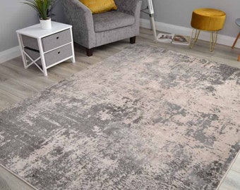 Modern Soft Thick Grey Soho Area Rugs Small Extra Large Luxurious Easy Clean Soft Floor Carpets
