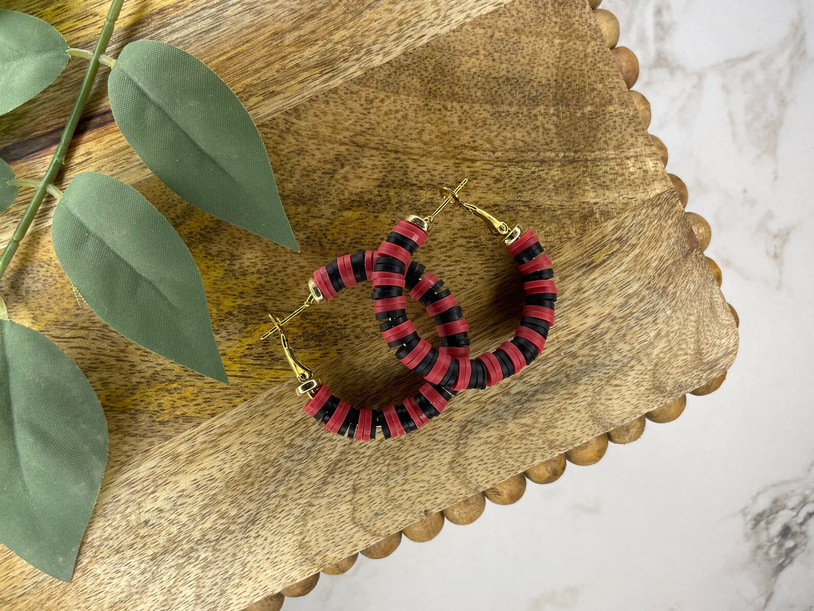 USC Gamecock Hoop Earrings Etsy