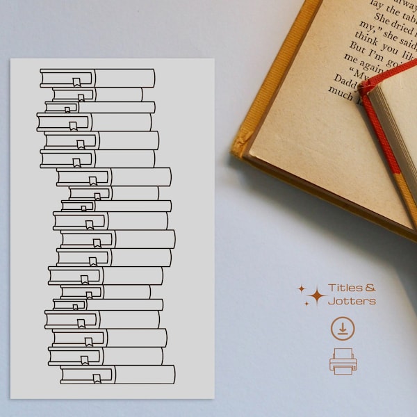 Printable Reading Tracker Bookmark, Reading Goal Birthday Gift for Reader, Fill In Bookmark, Reading List Printable, Best Sellers 2023