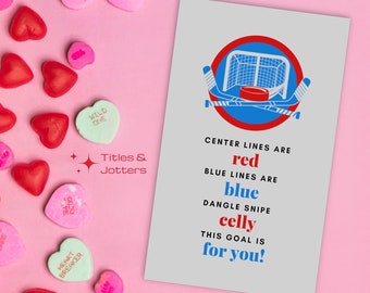 Hockey Valentine Cards | Instant Download