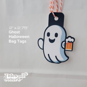 You&#39;ve Been Booed Ghost Tag: Halloween Party Favor Tags