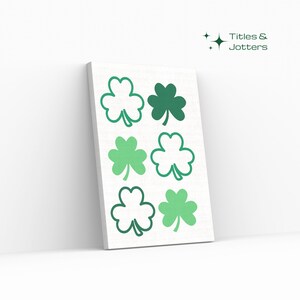 Carte imprimable St Patricks Day, Happy St Patrick's Day, Carte trèfle à quatre feuilles, Carte imprimable Shamrock, Carte imprimable St Patty's Day