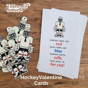 Hockey Valentijnskaarten | 3 x 5 | Direct downloaden