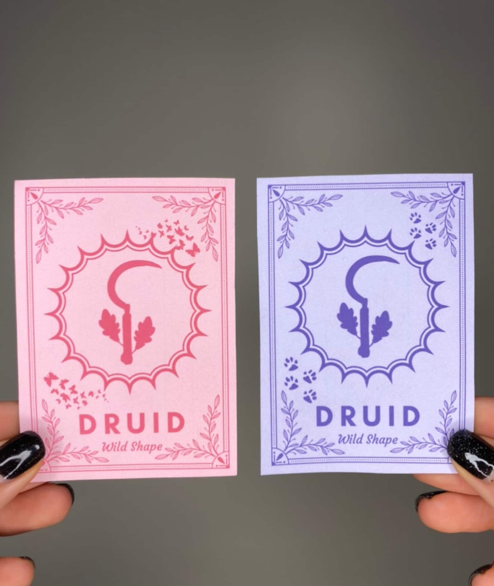 Moon Druid Wild Shapes Cards Dnd 5e Wild Shape 93 Beast Etsy Australia