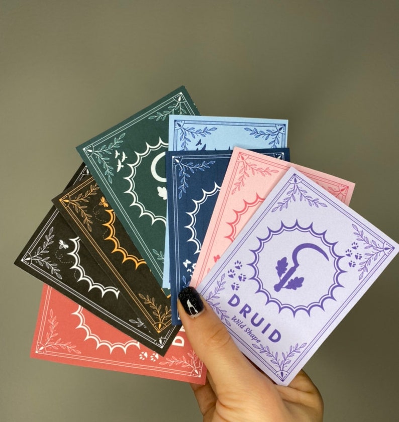 Druid Wild Shapes Cards Dnd 5e Wild Shape 71 Beast Etsy
