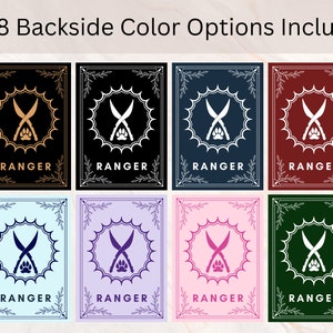 Carte incantesimo DnD Ranger / Libro degli incantesimi DnD / Carte libro degli incantesimi DnD / Accessorio giocatore Dnd / Download istantaneo / dnd Ranger/ Dungeon and Dragons 5e immagine 3
