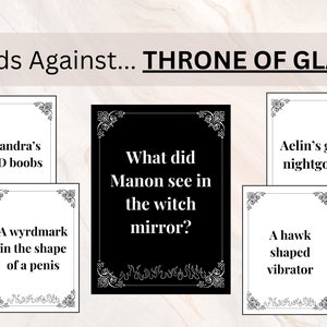 Karten gegen Thron aus Glas| Thron aus Glas | Thron aus Glas Spiele | Digitale Downloads | Sarah J. Maas | Aelin | Eberesche | Dorian | SJM