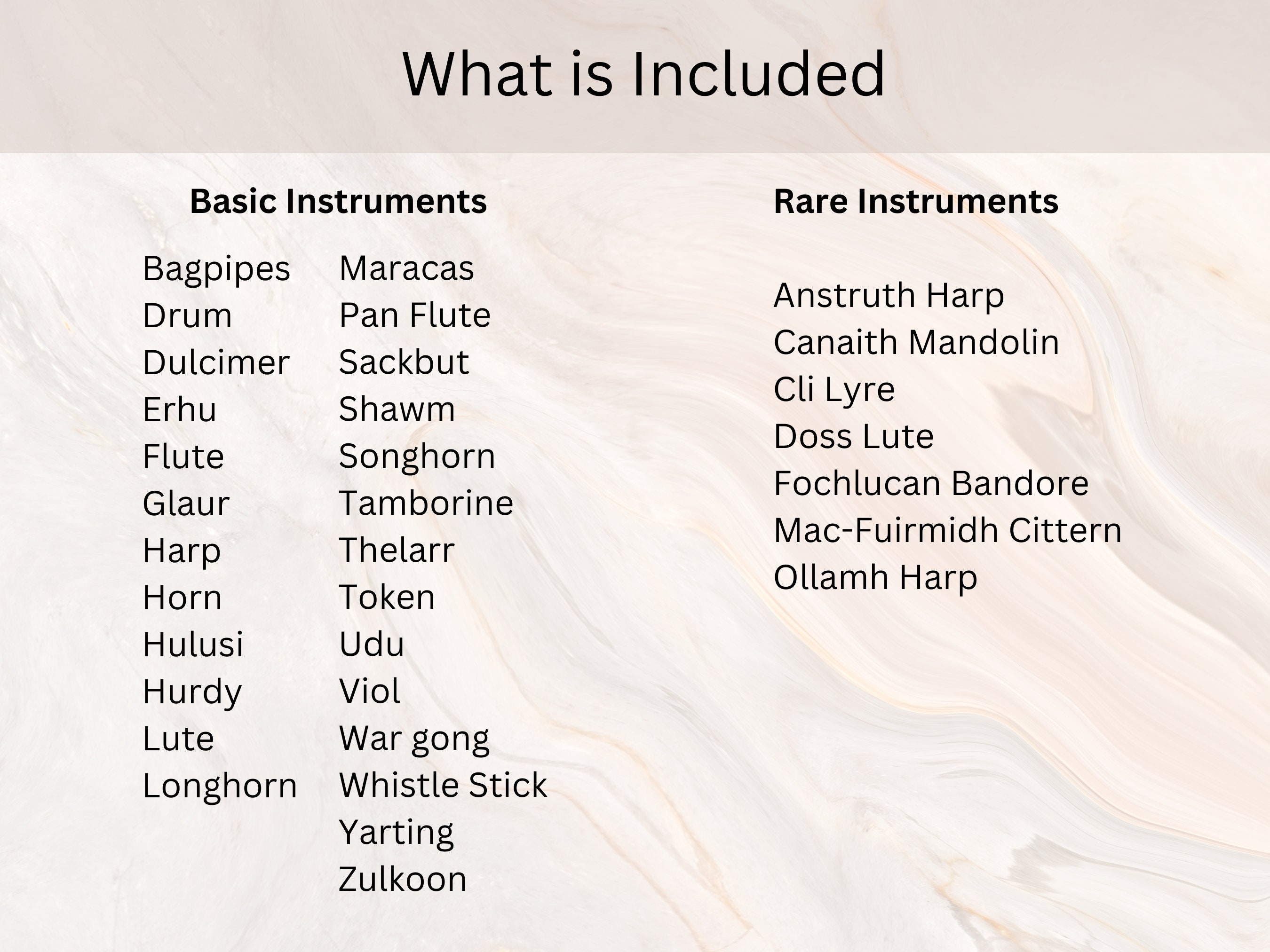 BARD INSTRUMENTS | Dnd Bard Instruments | Bard Instrument Cards ...