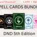 see more listings in the DnD Spell Cards section