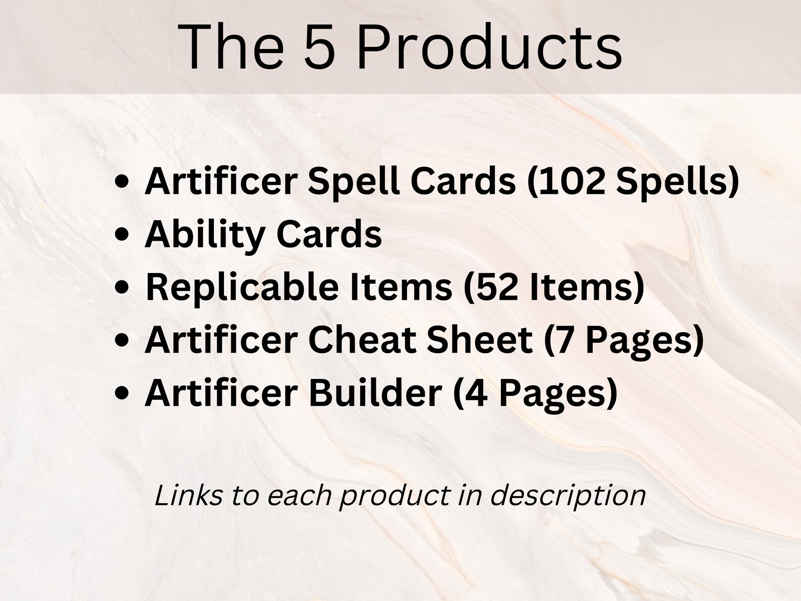ARTIFICER BUNDLE Dnd Artificer Pack Artificer Spell Cards Etsy