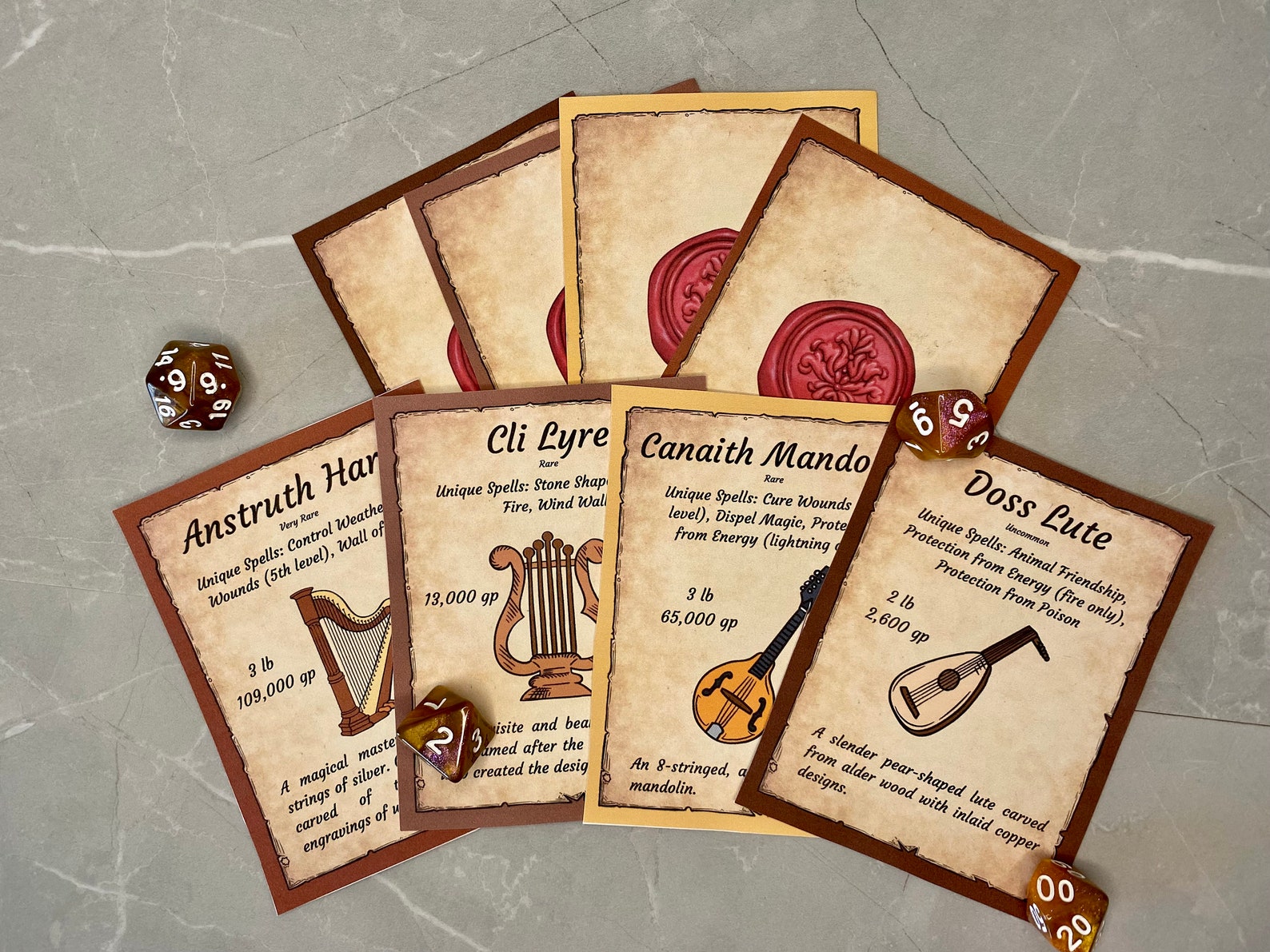 Instruments In Dnd BARD INSTRUMENTS | Dnd Bard Instruments | Bard Instrument Cards ...