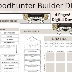 Build a BloodHunter| Blood Hunter Builder | Bloodhunter Guide DnD | Build a Blood Hunter in DnD | Blood Hunter | Dungeons and Dragons